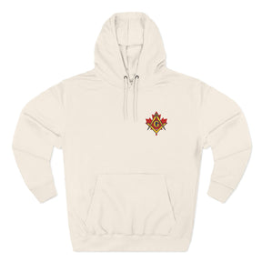 Master Mason Blue Lodge Canada Jurisdiction Hoodie - Stitched Insignia Detail - Bricks Masons