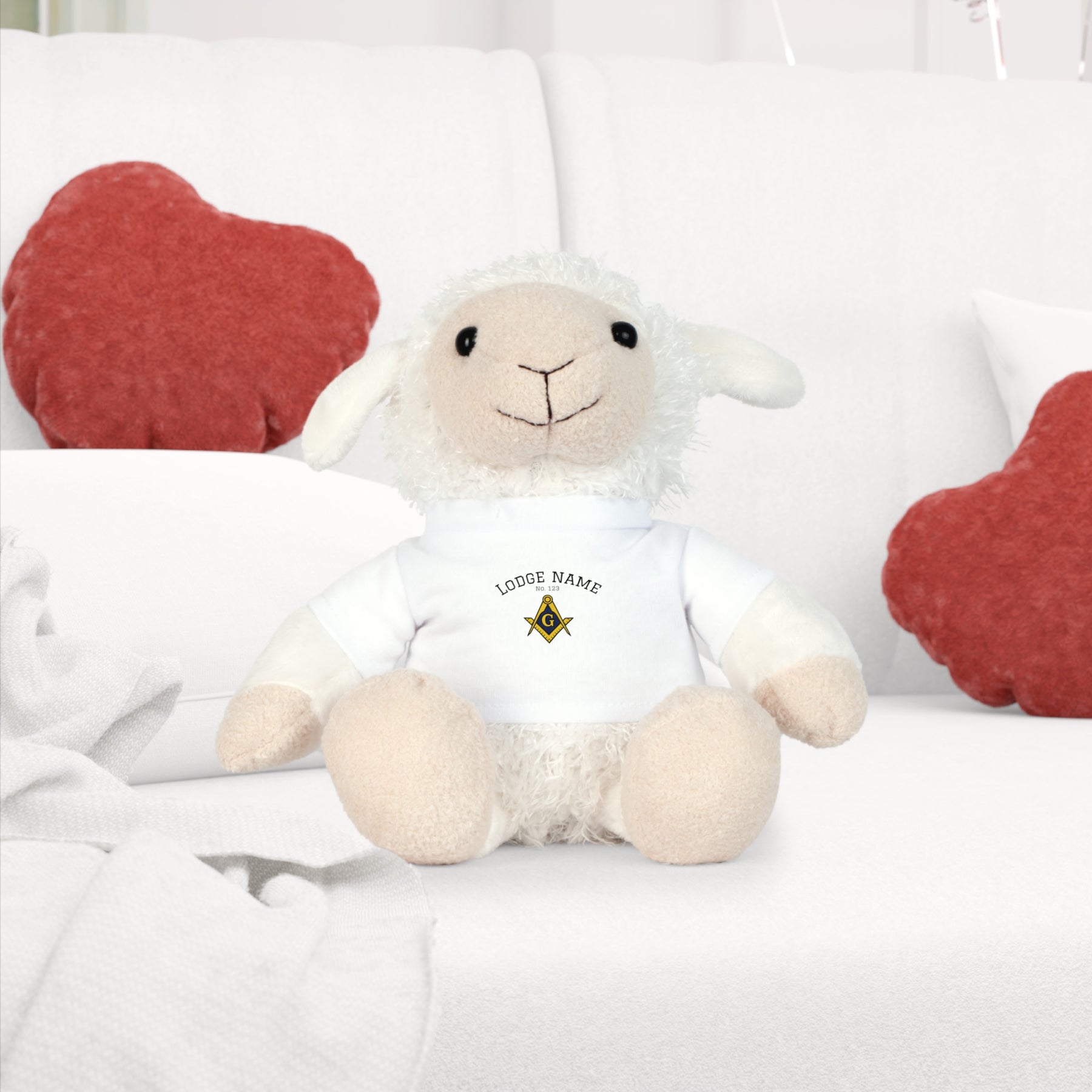 Master Mason Blue Lodge Teddy Bear - Personalizable 4 Plushies - Bricks Masons