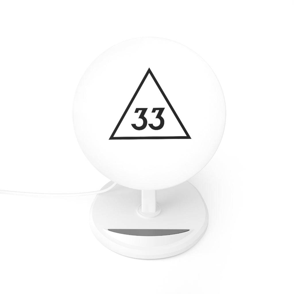 33rd Degree Scottish Rite Wireless Charger - White