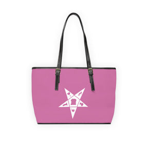 OES Handbag - Custsomizable Pink PU Leather - Bricks Masons