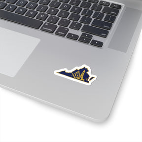 Master Mason Blue Lodge Sticker Decal - Kiss-Cut Virginia George Washington - Bricks Masons