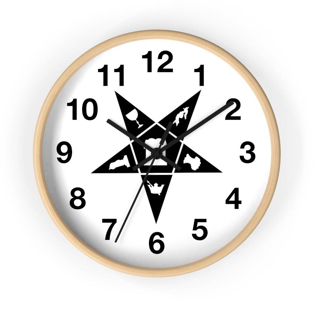 OES Clock - Wooden Frame