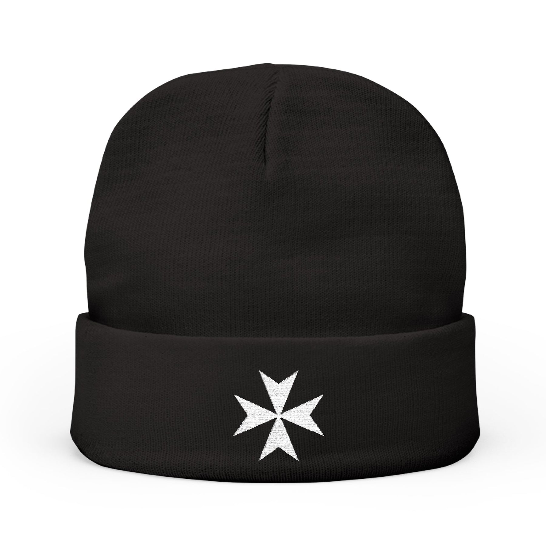 Order Of Saint Lazarus Beanie - Knit Embroidery Emblem Various Colors - Bricks Masons