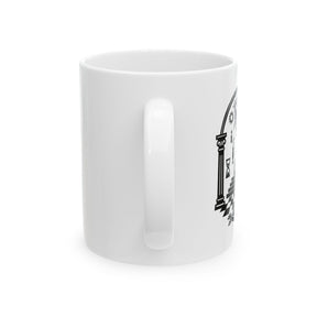 Master Mason Blue Lodge Ceramic Mug, (11oz, 15oz) - Bricks Masons