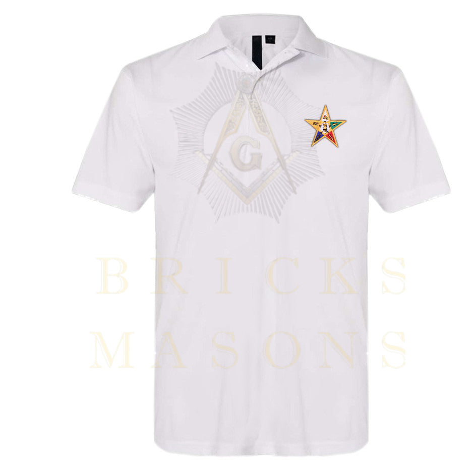 OES Polo Shirt - Eastern Star Various Colors - Bricks Masons