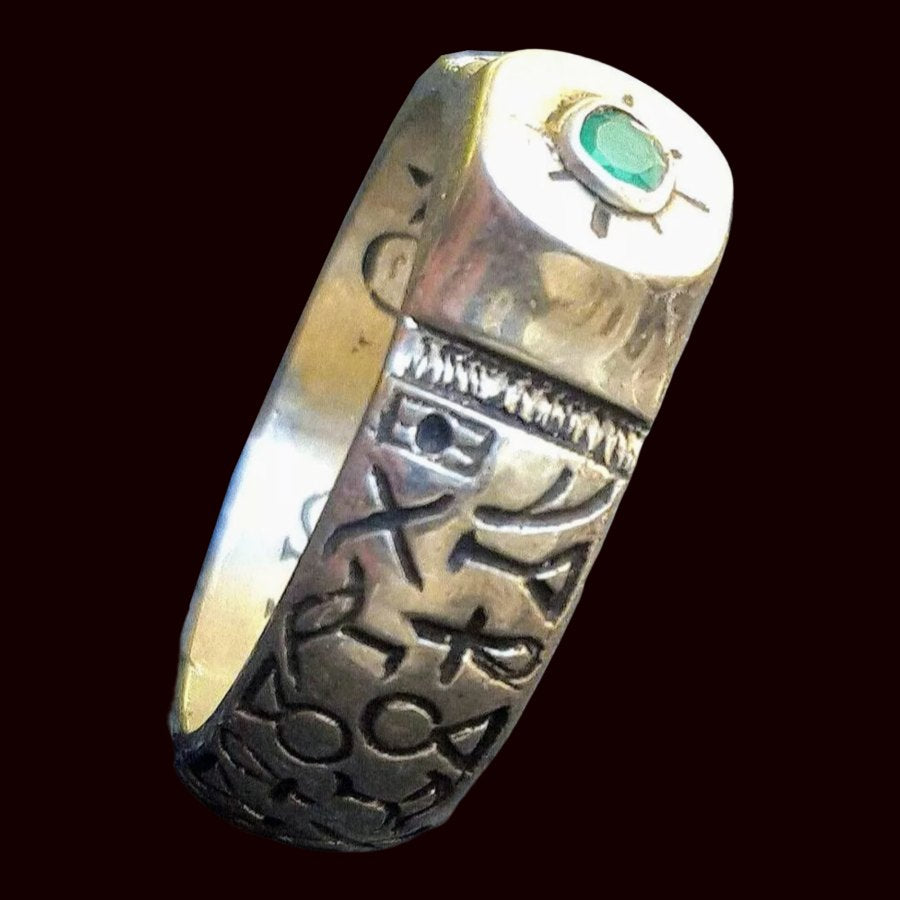 King Solomon Ring According to Saint Cyprian In Silver Art 802 - Bricks Masons