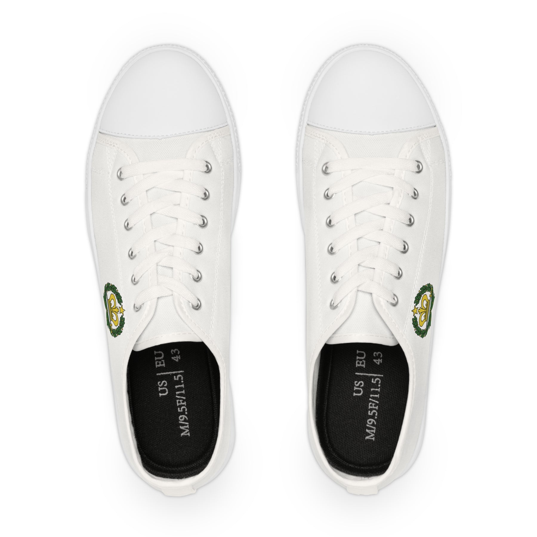 Order of the Amaranth Sneaker - Low Top Sneaker Black & White - Bricks Masons