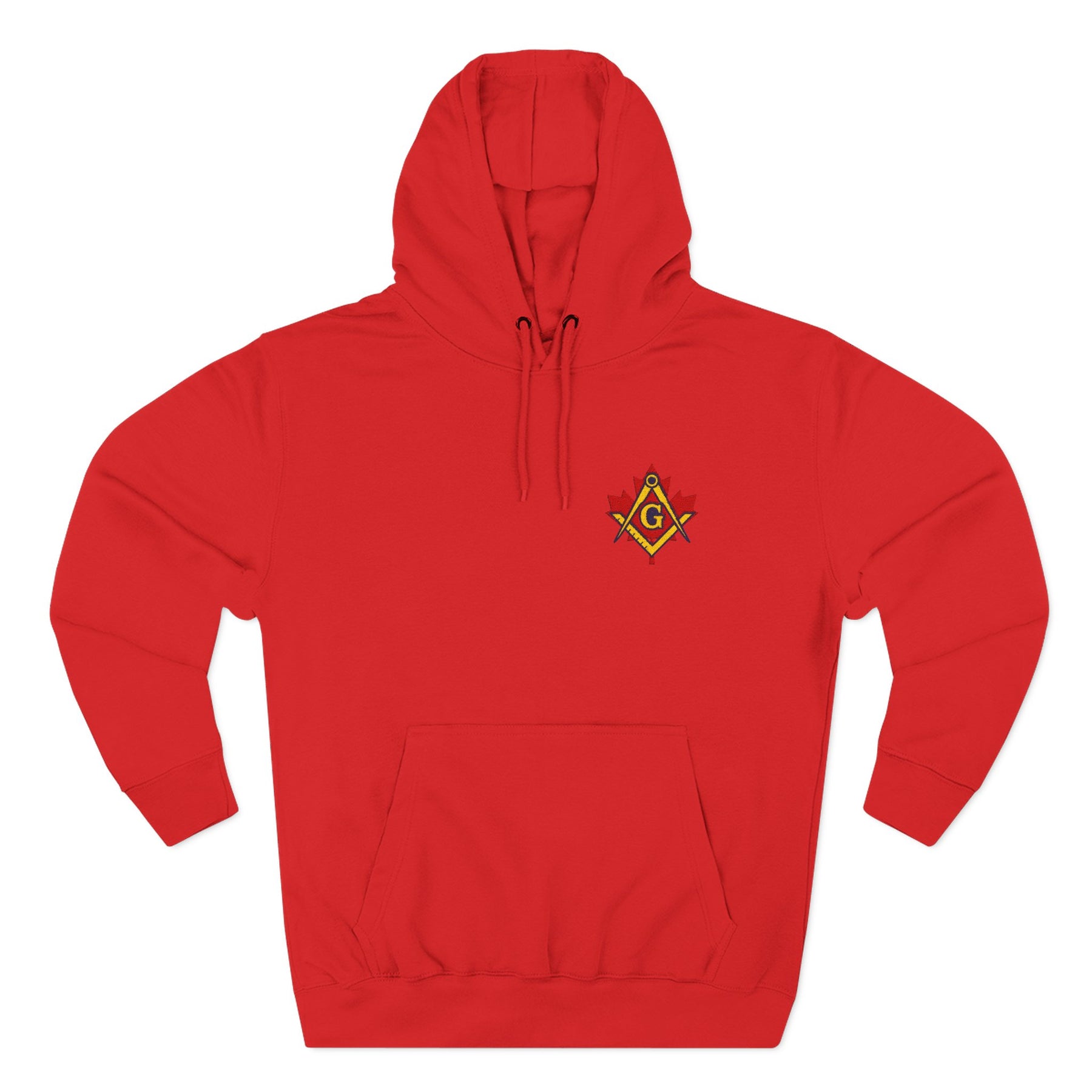 Master Mason Blue Lodge Canada Jurisdiction Hoodie - Stitched Insignia Detail - Bricks Masons