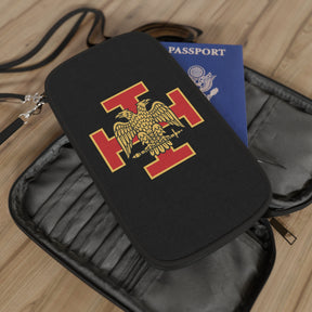 33rd Degree Scottish Rite Passport Wallet - Black & Red Cross With Eagle Wings Down - Bricks Masons