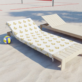 Master Mason Blue Lodge Towel - S & C Polyester With Knotted Tassels - Bricks Masons