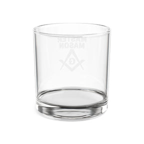 Master Mason Blue Lodge Whiskey Glass - Square & Compass with G - Bricks Masons