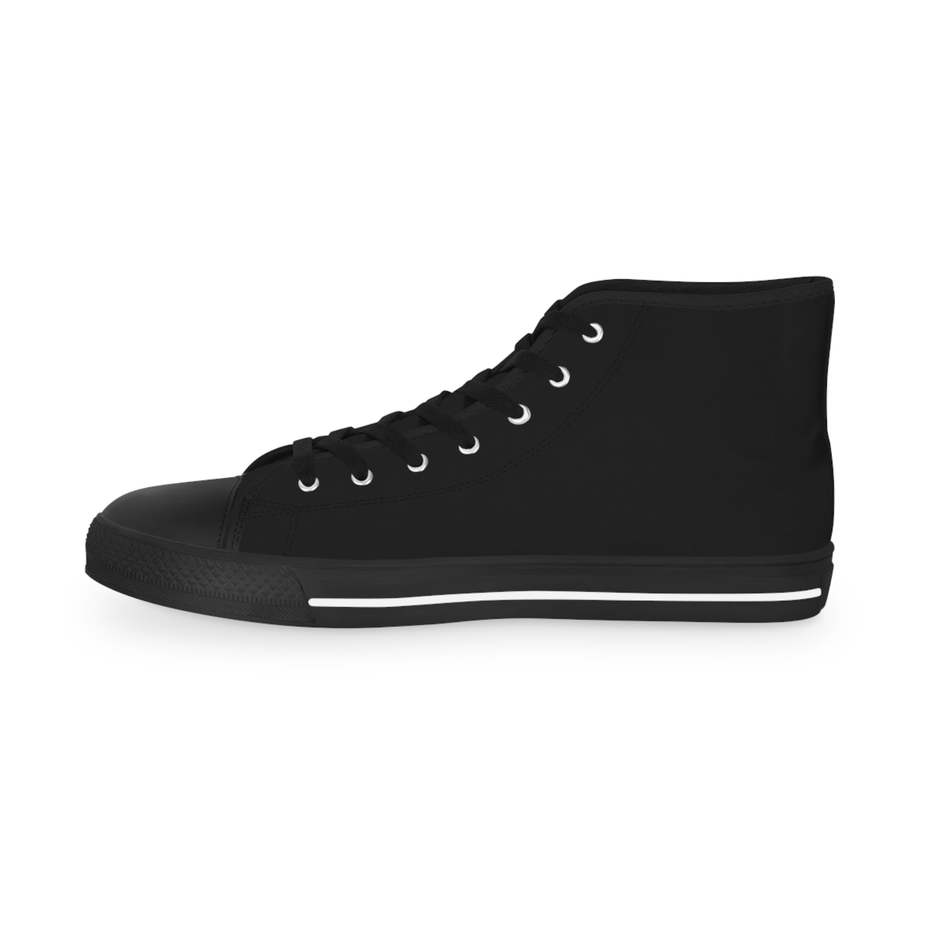 Grand Tiler of Solomon Sneaker - High Top Black & White Golden Emblem - Bricks Masons