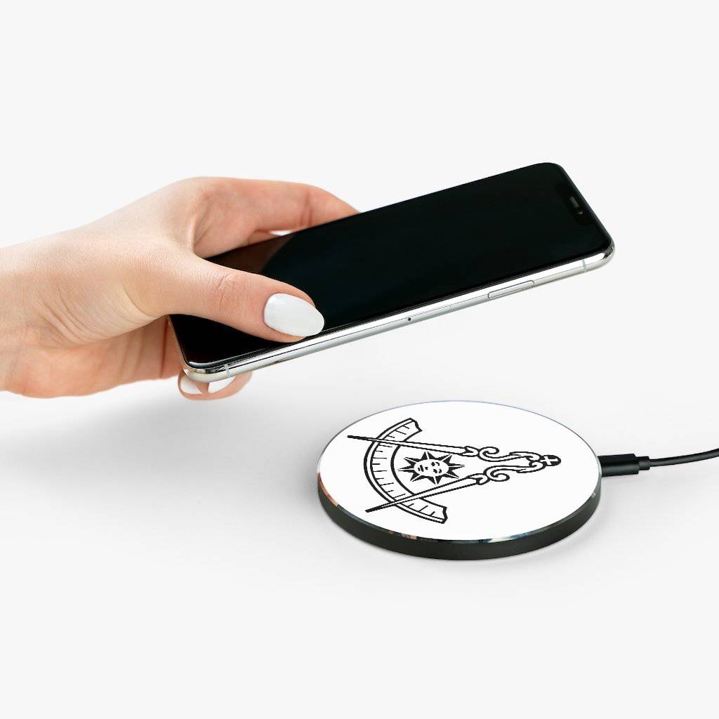 Past Master Blue Lodge California Regulation Wireless Charger - White & Black