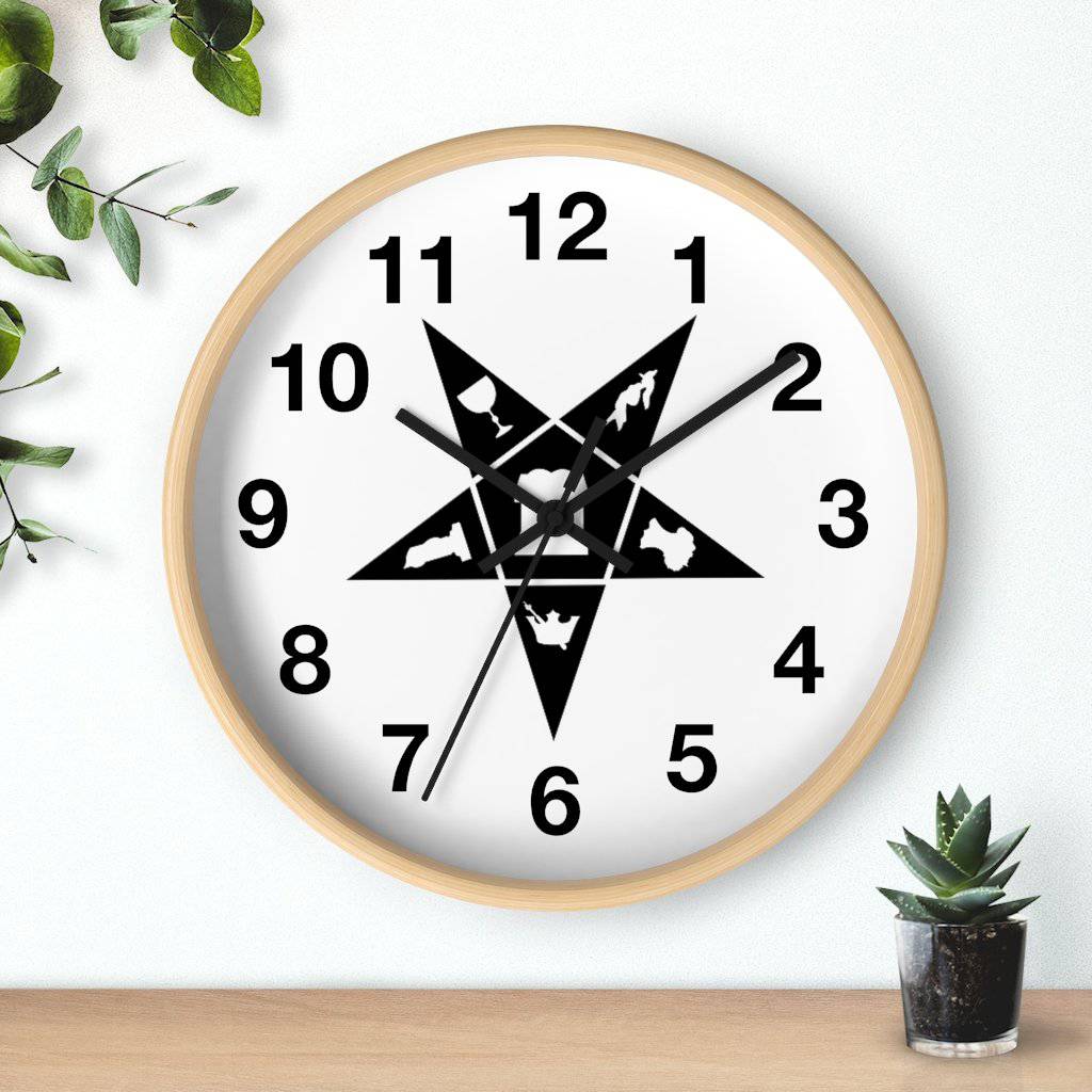 OES Clock - Wooden Frame