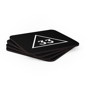 33rd Degree Scottish Rite Coaster - 4 Pieces Set