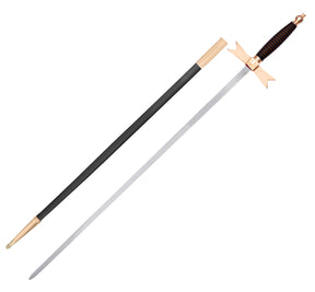 Order Of Malta Sword - Malta Cross With Gold & Green Hilt - Bricks Masons