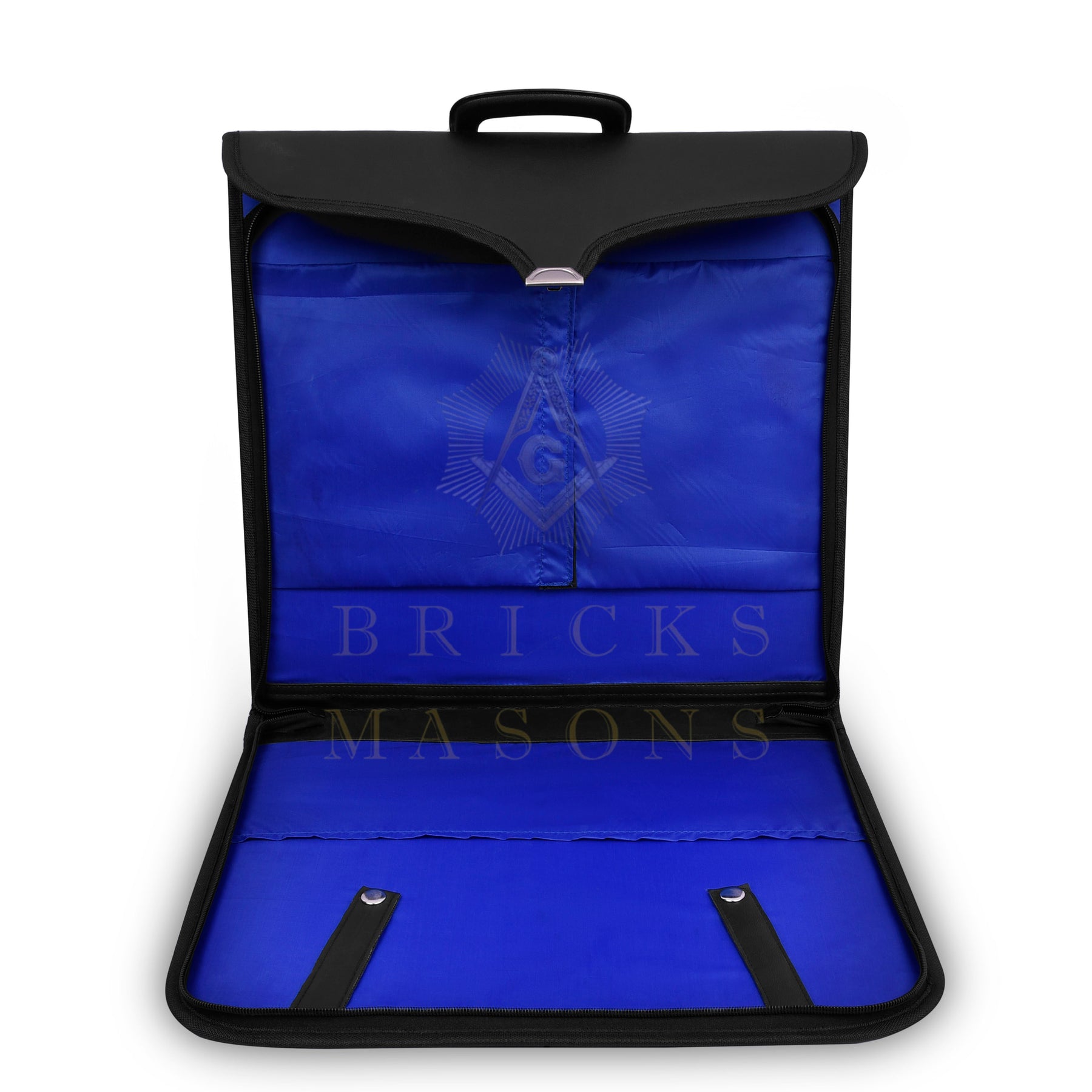 Past Sovereign Master Allied Masonic Degrees Apron Case - Black Imitation Leather MM, WM, Provincial - Bricks Masons