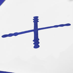 Marshal Blue Lodge Officer Apron - Royal Blue With Silver Plated Snake fitting - Bricks Masons