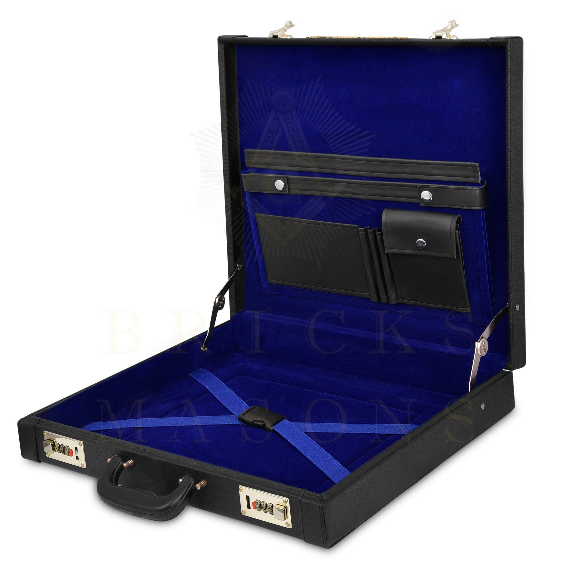 Master Mason Blue Lodge Apron Case - Machine Embroidery Free & Accepted Masons PHA Various Sizes - Bricks Masons