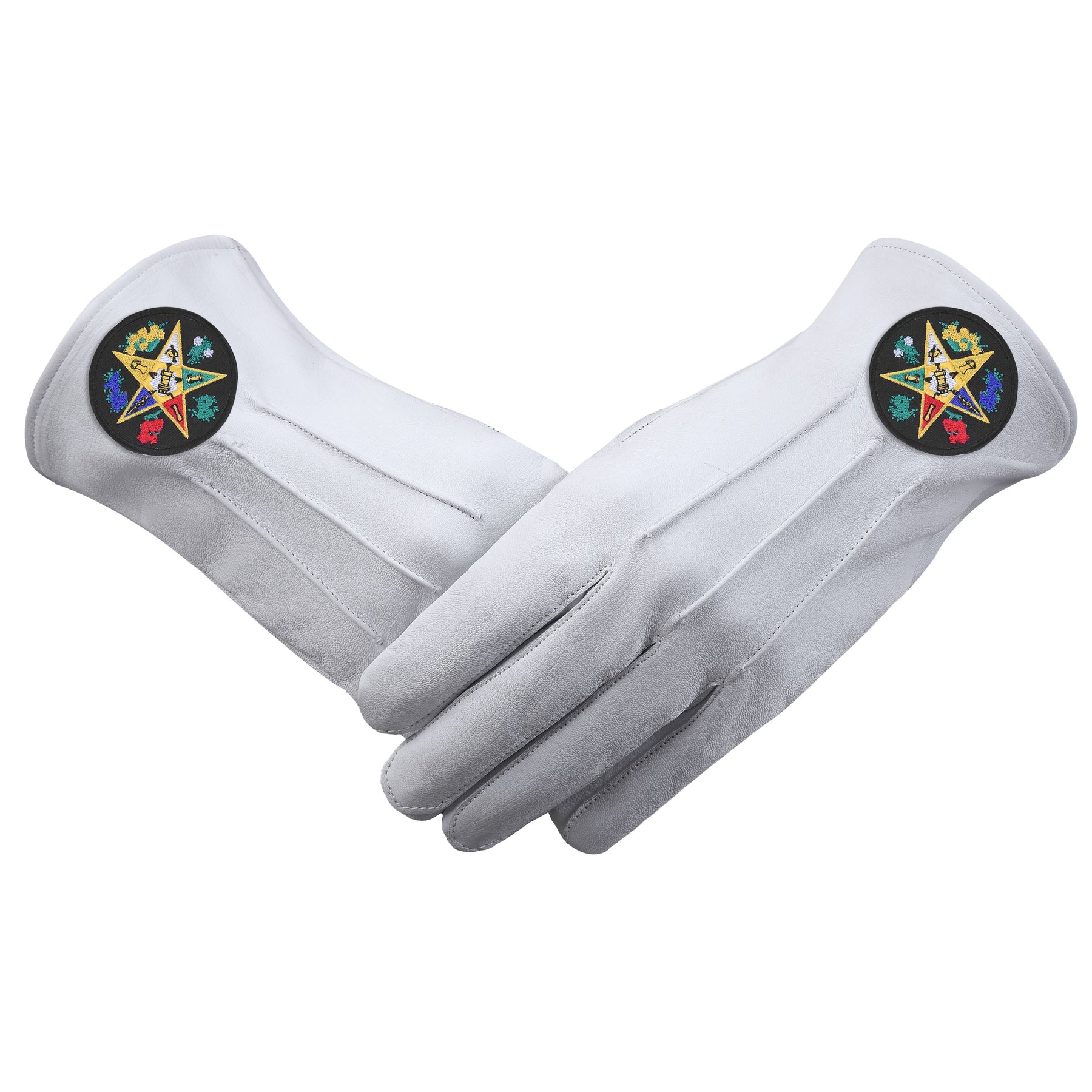 OES Glove - Black Patch With Colorful Star - Bricks Masons