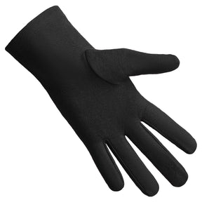 Grand Master Blue Lodge Glove - Pure Black Cotton With White Patch - Bricks Masons