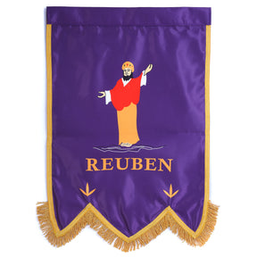 Royal Arch Chapter Banner - Printed With Gold Braid & Fringe (Set of Four) - Bricks Masons