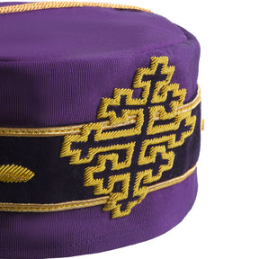 Sovereign Grand Commander 33rd Degree Scottish Rite Crown Cap - Hand Embroidery With Gold Bullion - Bricks Masons