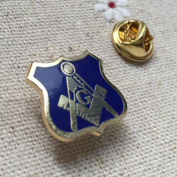 Master Mason Blue Lodge Lapel Pin - Badge Square and Compass with G