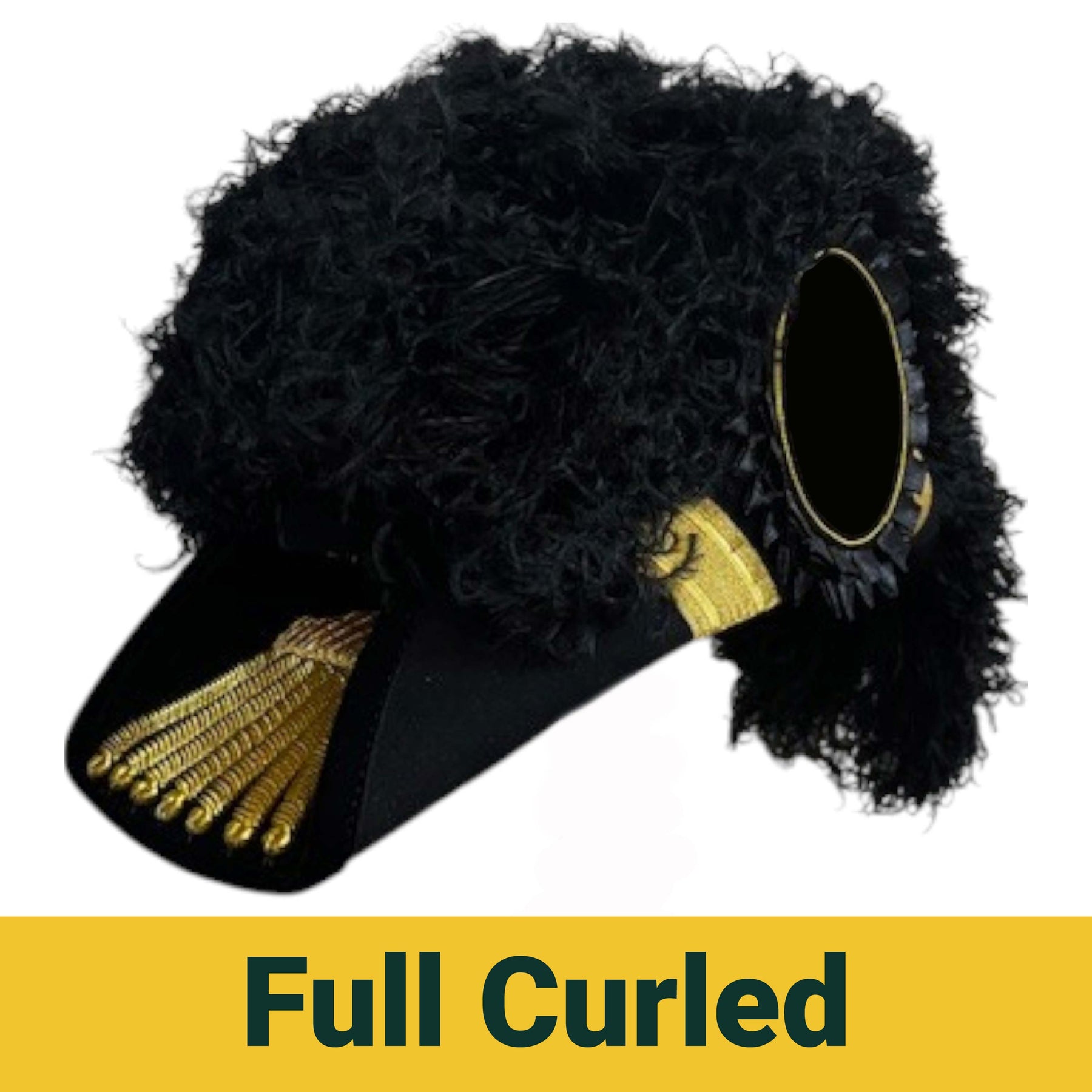 Grand Encampment Officer Knights Templar Chapeau - All Black Plumes - Bricks Masons