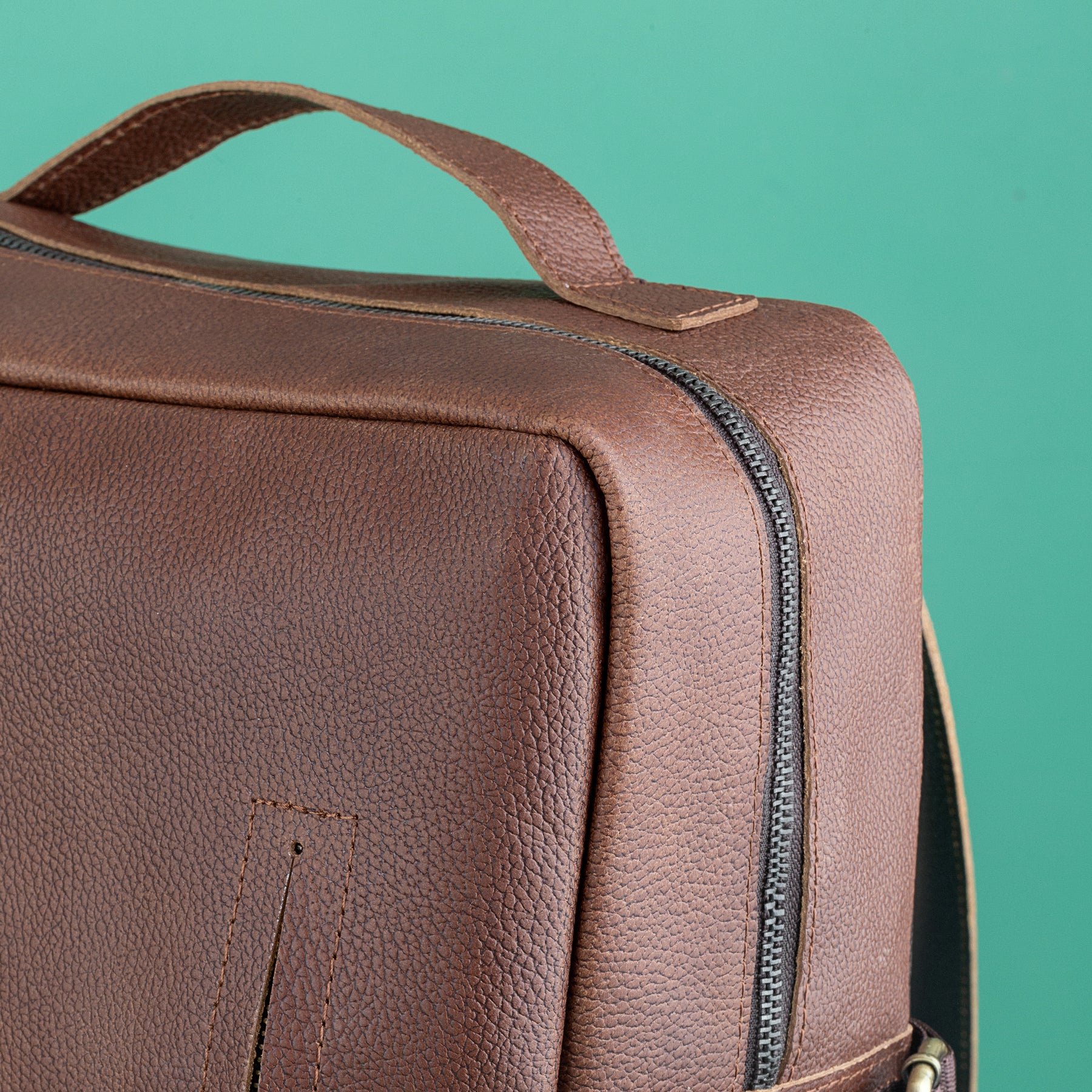 Master Mason Blue Lodge Backpack - Brown Handmade Leather - Bricks Masons