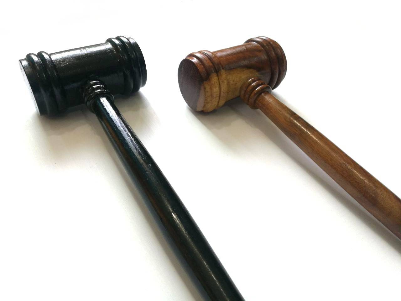 Masonic Gavel - Black & Brown Handcrafted Wood