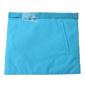 Master Mason Craft English Regulation Apron - Turquoise Moire