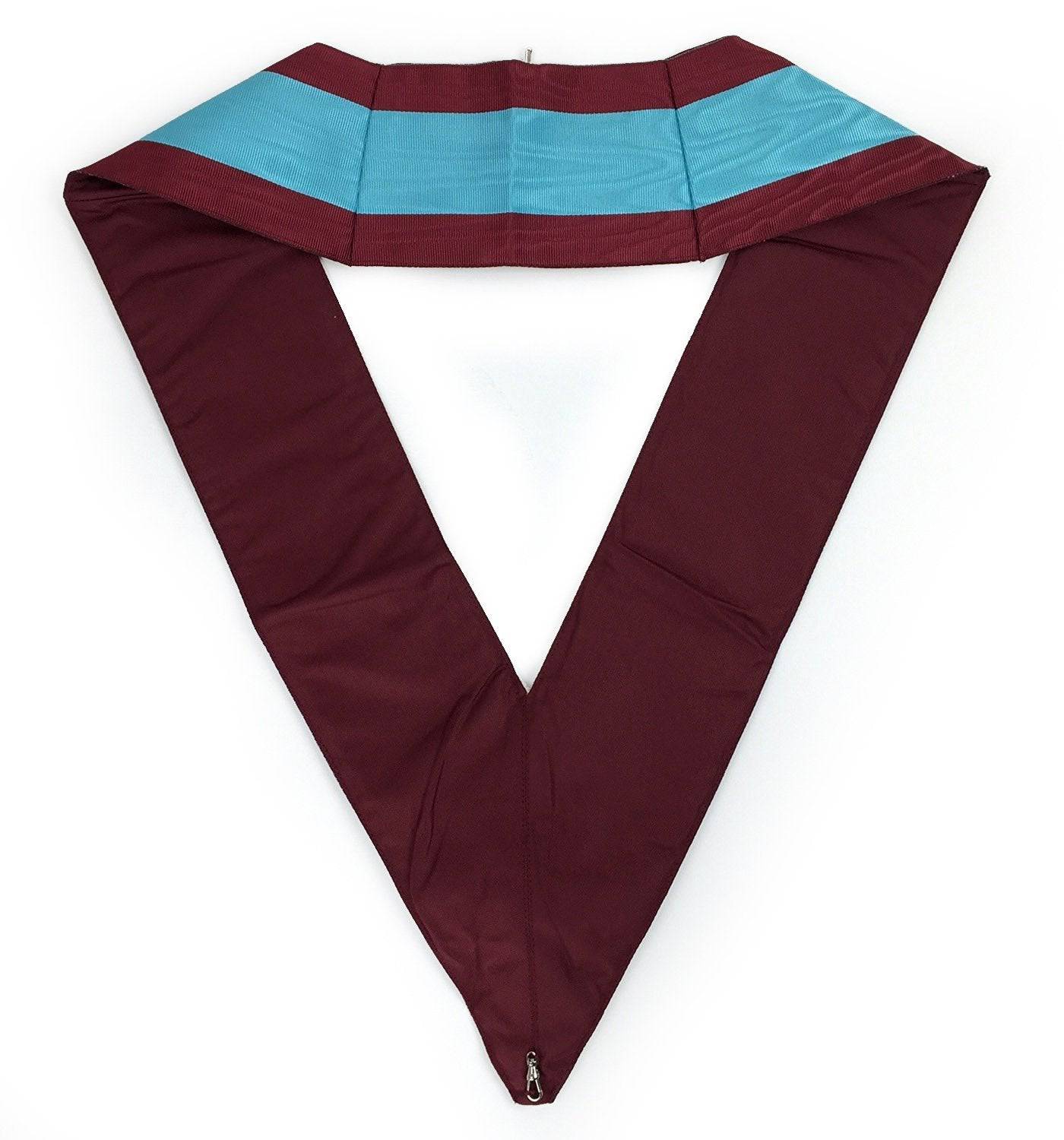 Officers Mark English Regulation Officer Collar - Maroon Moire