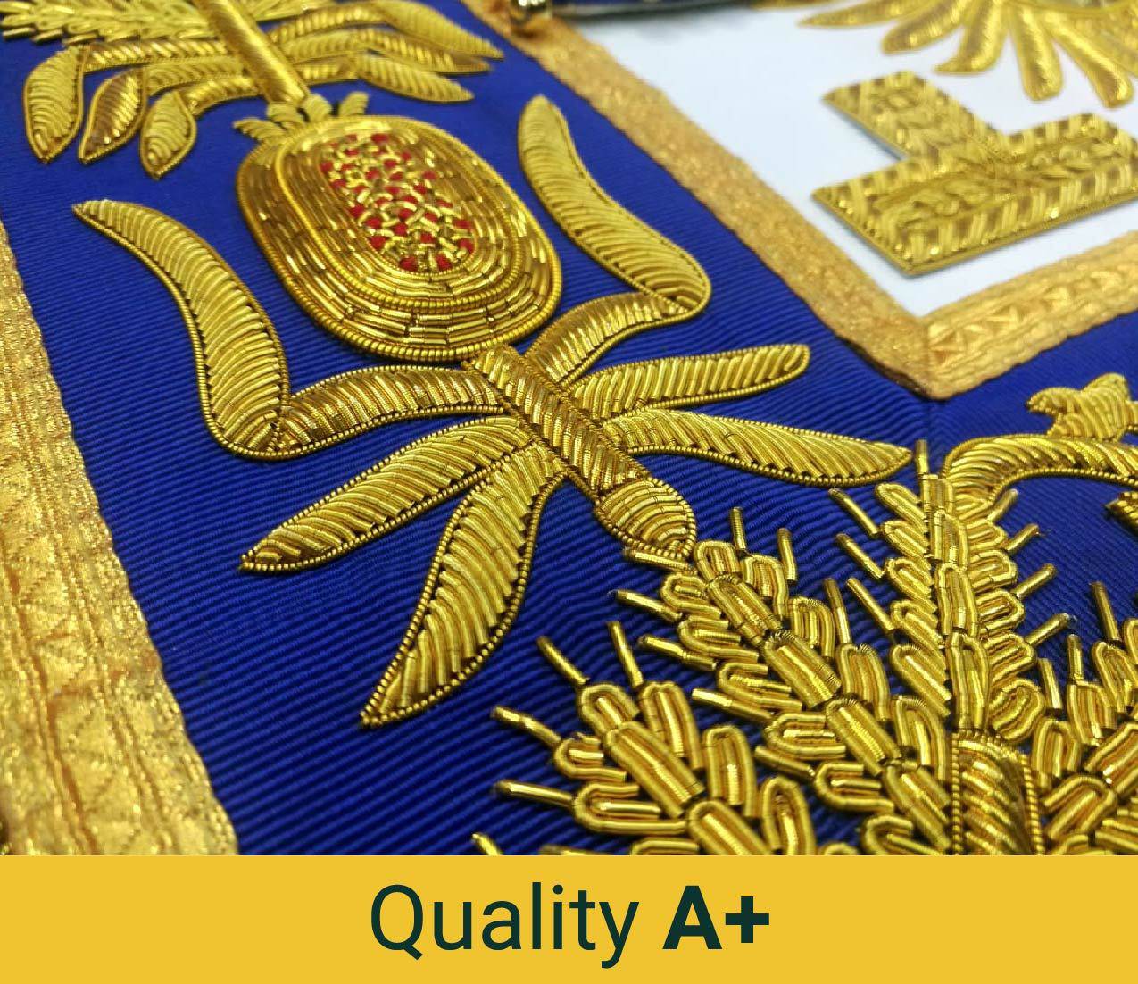 Grand Officers Blue Lodge Apron - Various Embroideries