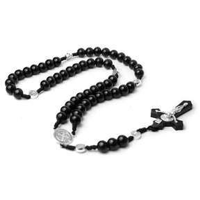 Knights Templar Bracelet - Saint Benedict Cross Prayer Beads - Bricks Masons