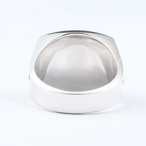 Past Master Blue Lodge Ring - Square & Compass Quadrant G Sterling Silver Ring - Bricks Masons