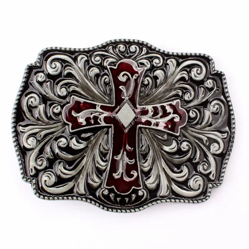 Knights Templar Commandery Belt Buckle - handmade waistband Components - Bricks Masons