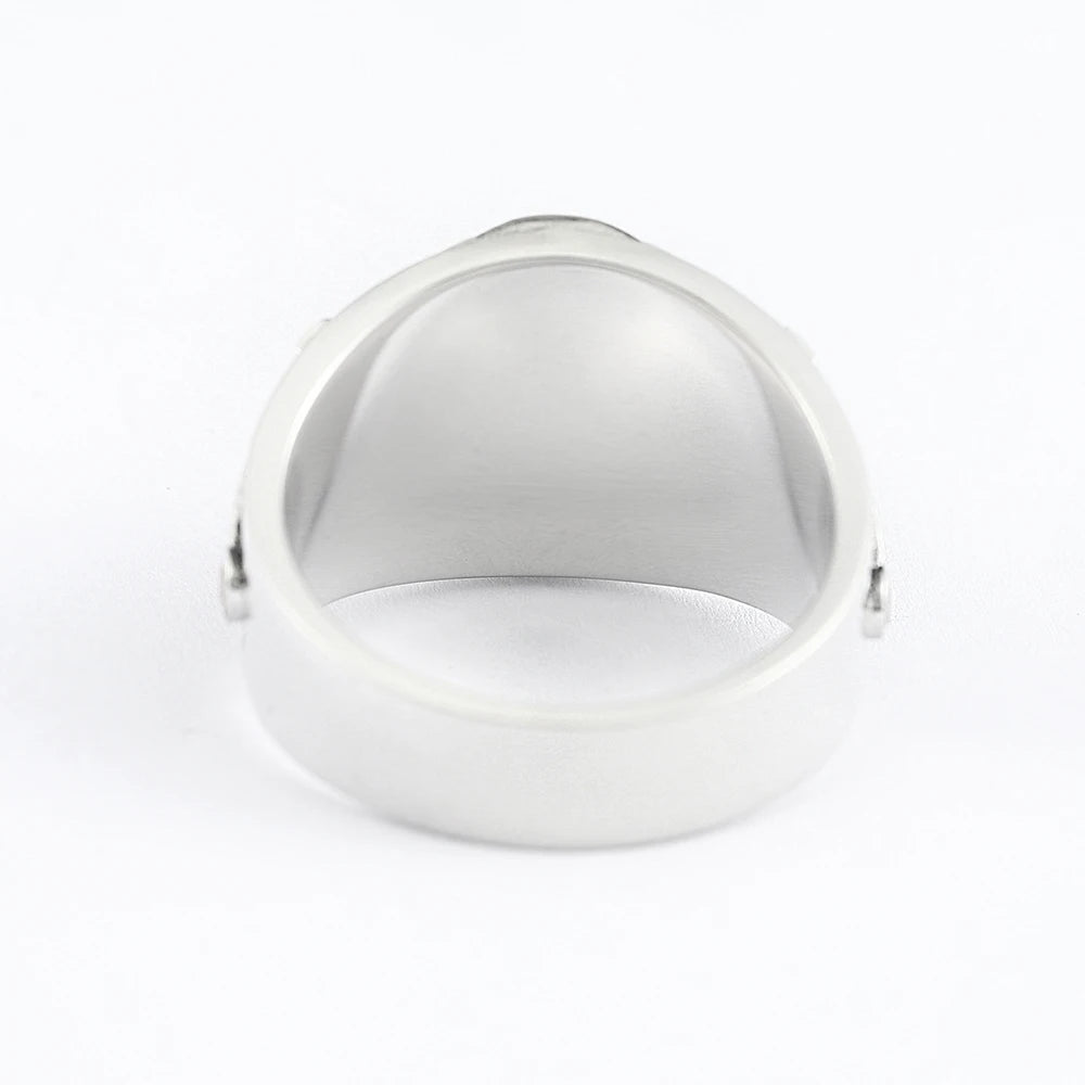 Master Mason Blue Lodge Ring - Square & Compasses G with Antique Skull - Bricks Masons