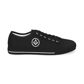 Master Mason Blue Lodge Sneaker - Black & White Low-Top