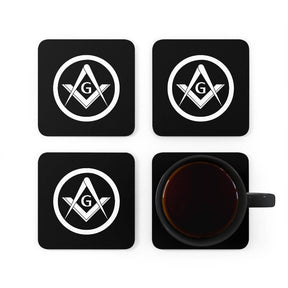 Master Mason Blue Lodge Coaster - Square & Compass G