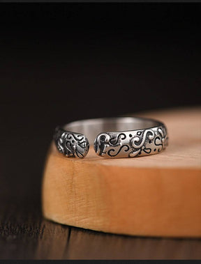 Eye Of Providence Ring - Adjustable 925 Sterling Silver - Bricks Masons