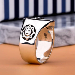 Eye Of Providence Ring - Pyramid 925 Sterling Silver - Bricks Masons