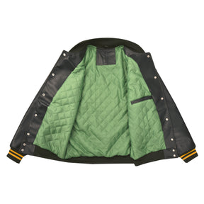 Grand Master Blue Lodge Jacket - Leather With Customizable Gold Embroidery - Bricks Masons