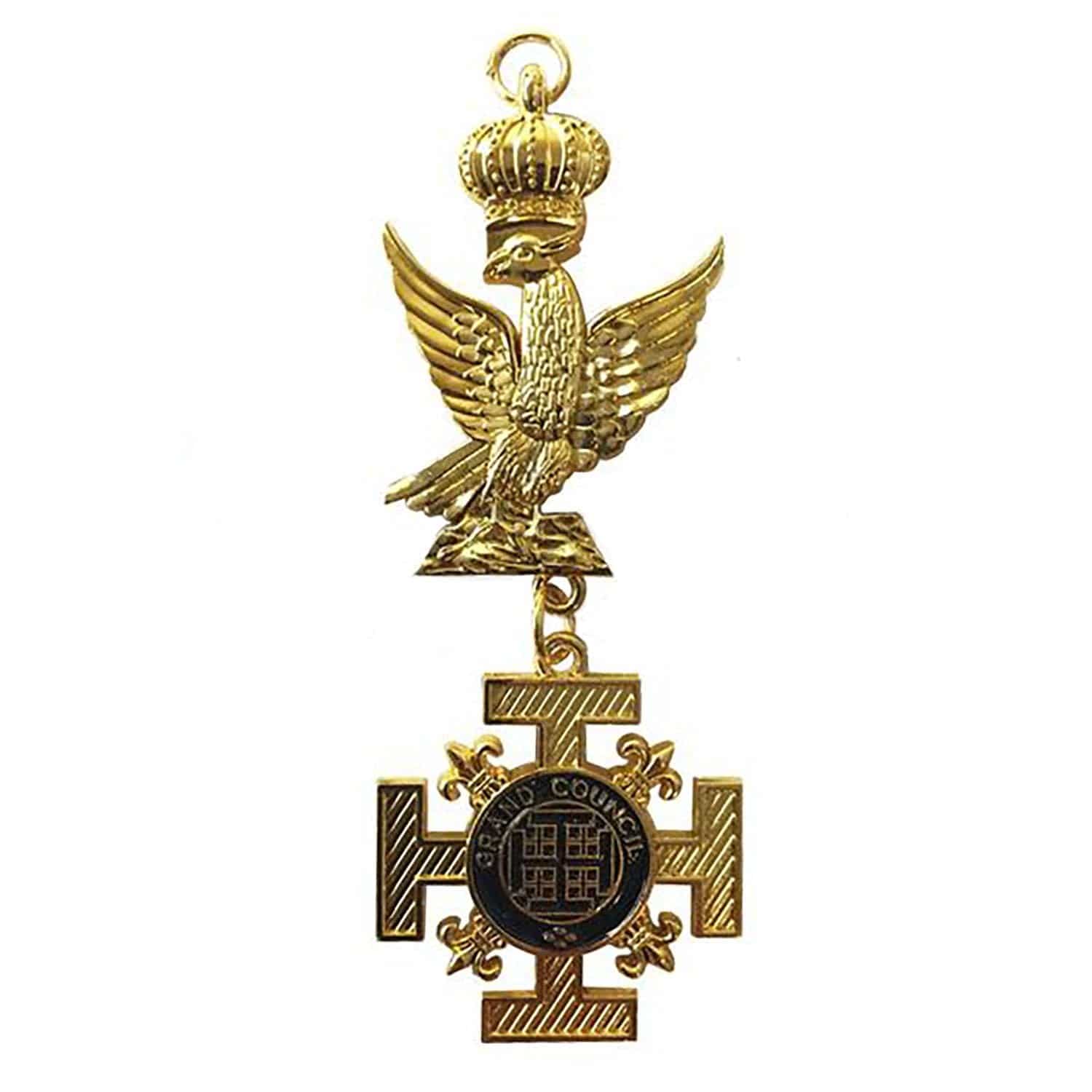 Grand Officers Red Cross of Constantine Breast Jewel - Gold Plated - Bricks Masons