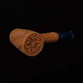 Master Mason Blue Lodge Meerschaum Pipe - Square and Compass G Gavel Shape - Bricks Masons