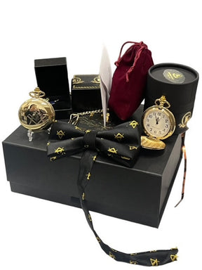 Master Mason Blue Lodge Pocket Watch - 4 Products Gift Set - Bricks Masons