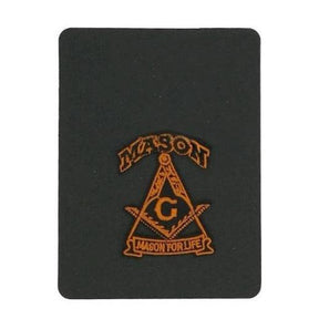 Master Mason Blue Lodge Patch - Mason For Life Square and Compass G Embroidered