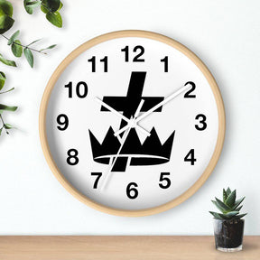 Knights Templar Clock - Wooden Frame - Bricks Masons