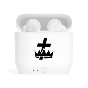 Knights Templar Earbud - White - Bricks Masons