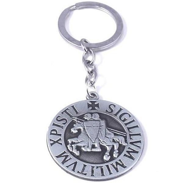 Knights Templar Keychain - sigillvm militvm xpisti - Bricks Masons